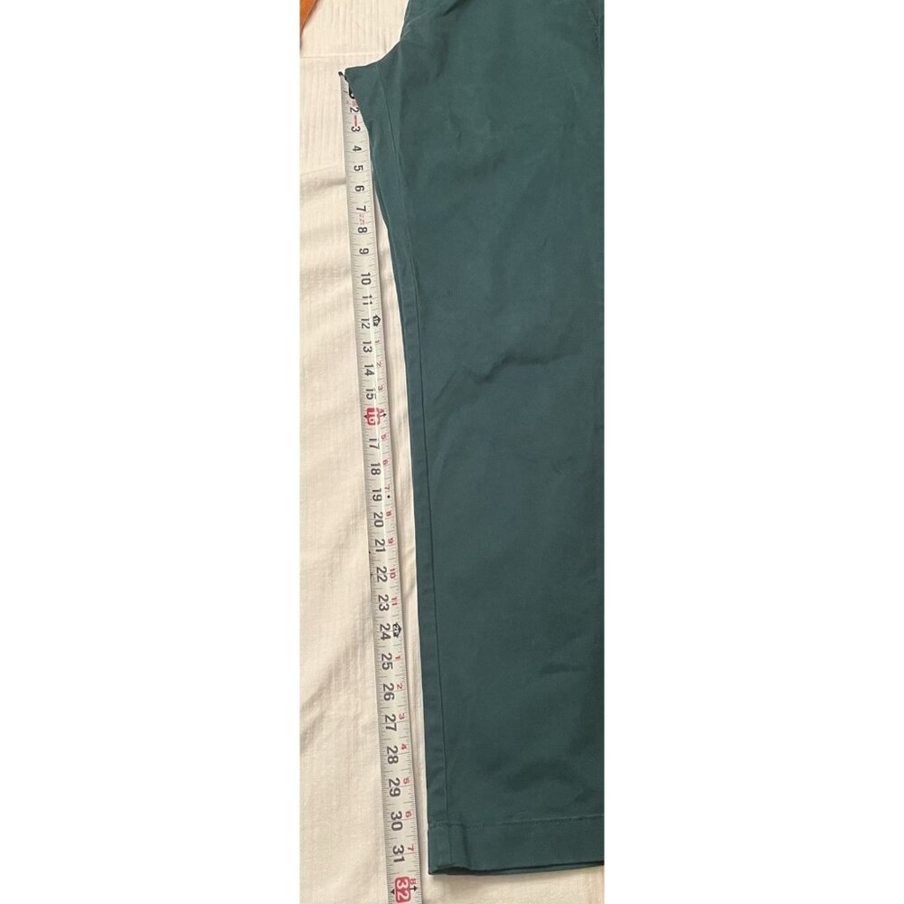 J Crew Pants 29x32 Green Chino 770 Straight Leg Holiday Slacks 97% Cotton - Picture 9 of 9